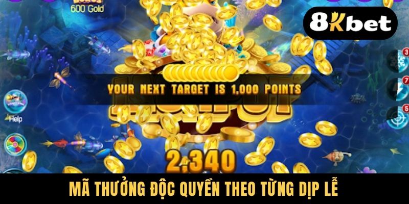Mã thưởng độc quyền theo từng dịp lễ